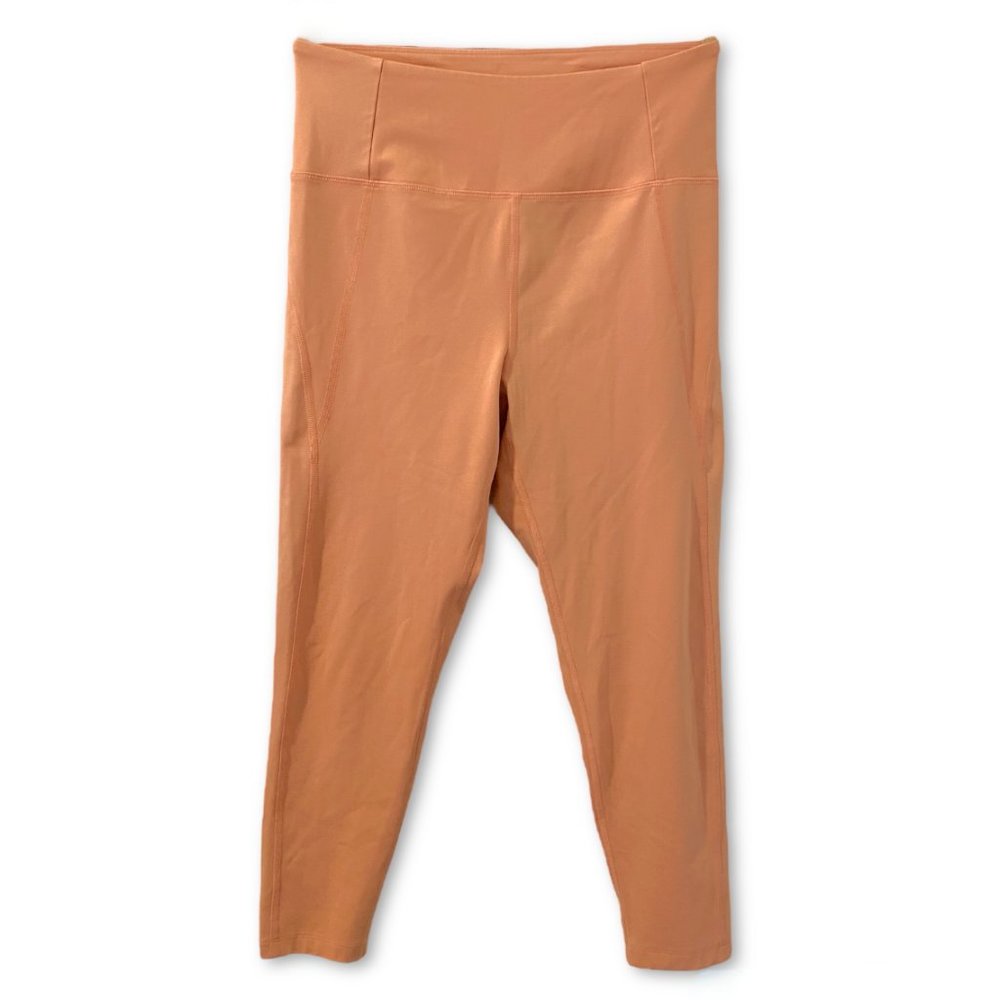 Girlfriend Collective High Rise Compressive 7/8 Leggings Peach Size L